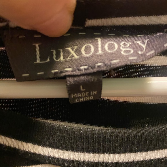 Black striped dress - Picture 3 of 3